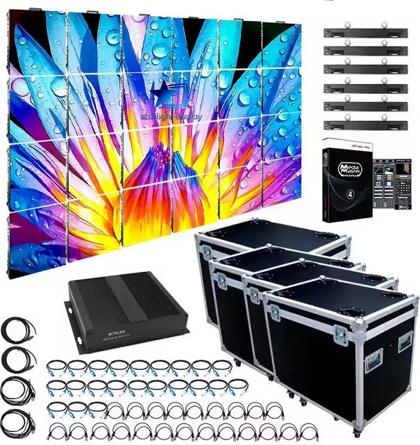 OIMG P3.91 Outdoor LED-Mietdisplay Vollfarbig für Bühnenhintergrund, Verkehr, Kino und Werbung B: 100 cm, H: 50 cm - Bild 1