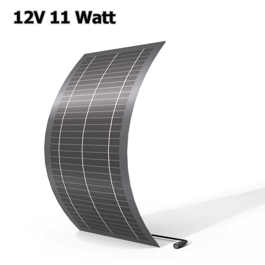 xinpuguang Solarpanel Kit 11W 12V Hocheffizientes Solar-Erhaltungsladegerät IP65 Wasserdicht in Schwarz - Bild 2