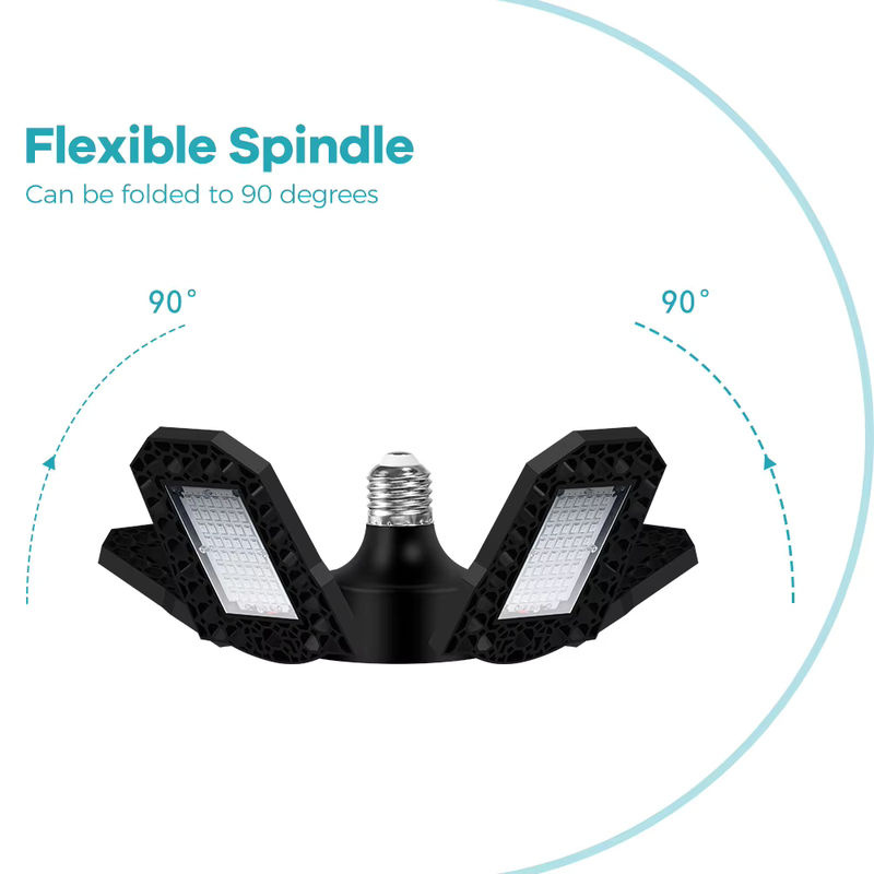 Faltbare 150 W LED-Wachstumslicht Vollspektrum-Pflanzenlampe mit E27-Sockel in Schwarz für Hydrokultur, Blüten und Gemüse - Bild 3