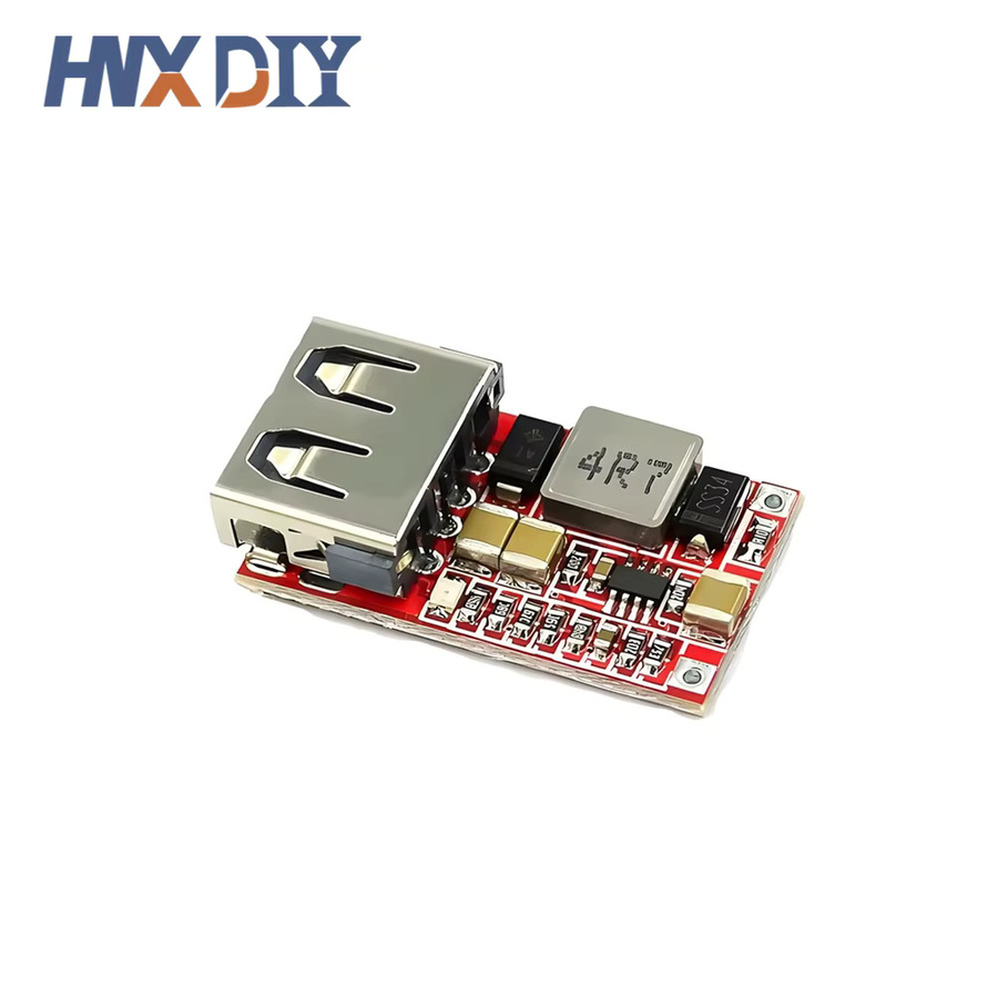 USB Step Down Modul DC-DC Konverter 6V-20V auf 5V für Telefon Ladegerät und Auto Netzteil, Rot - Bild 3