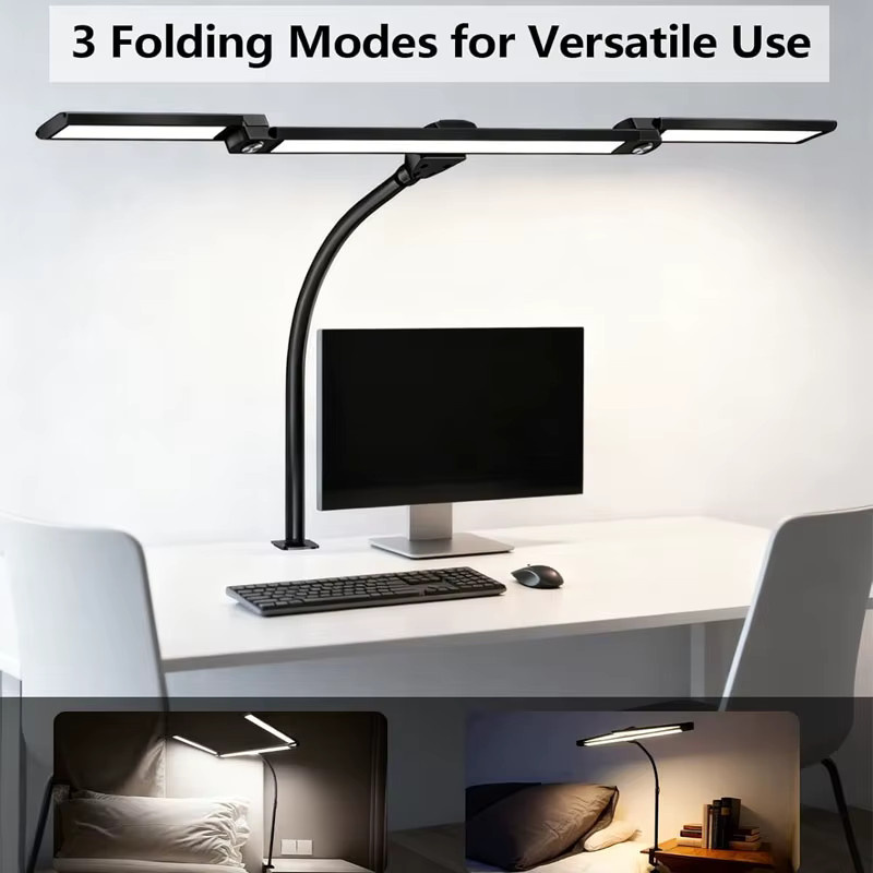 VENUSWING LED-Schreibtischlampe in Schwarz mit Klemme, dimmbar und RGB-Farbwechsel für dein Home-Office - Bild 4