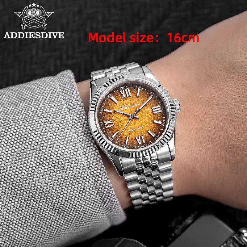 ADDIESDIVE Armbanduhr, Quarz, Edelstahl, Saphirglas, 35 mm, Herren - Bild 5