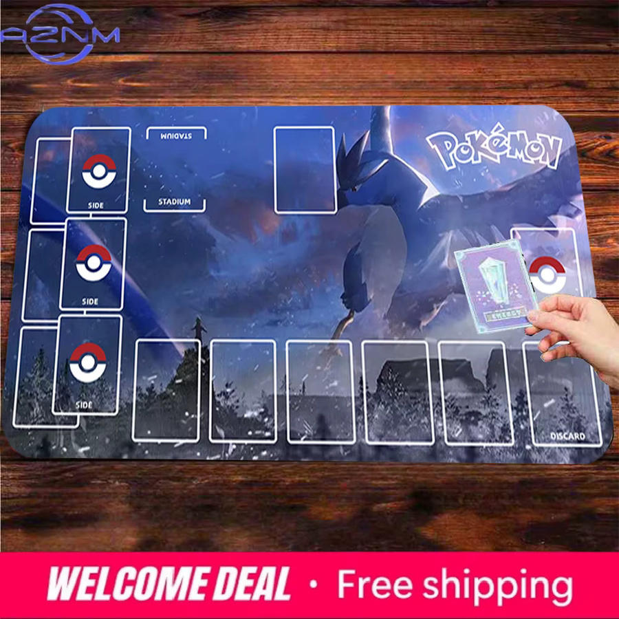 Potdemiel Articuno Ice Legend Pokemon TCG Zoned Battle Playmat, Schreibtischunterlage - Bild 2