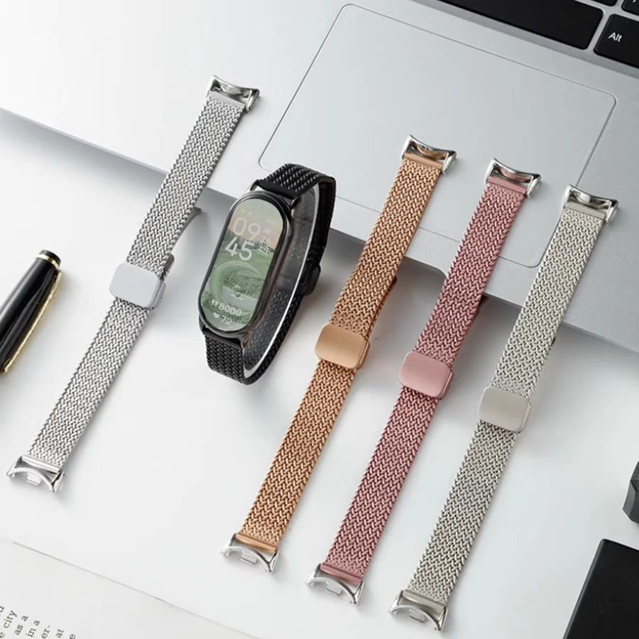FancyWrist Smartwatch-Armband Edelstahl, Silber, Damen - Bild 4