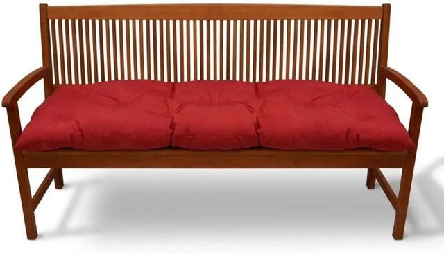 Beautissu Flair BK Bankpolster in Rot mit Polyurethan-Schaum, B/T/H: 100 x 50 x 8 cm - Bild 1