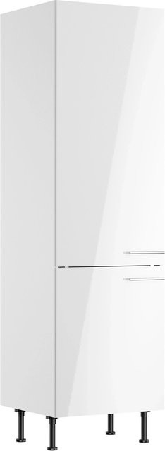 Optifit Küchen-Hochschrank Rurik Weiß glänzend B/T/H: 60 x 58,4 x 211,8 cm - Bild 1