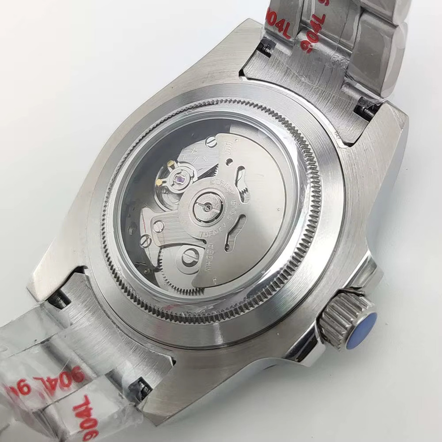 PARNSRPE Armbanduhr Edelstahl, Automatik, 40 mm, Keramik, Silber, Herren - Bild 2