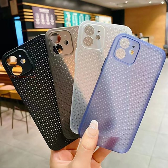 Wärmeableitende und atmungsaktive Hohl-Silikonhülle für Apple iPhone in Blau - Bild 1