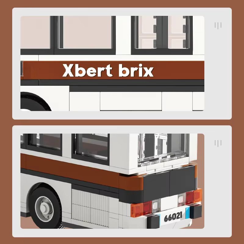AMAZINGBLOKS Retro Stadt Bus, Bausteine, 552 Teile, ab 14 Jahre - Bild 5