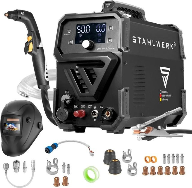 STAHLWERK Plasmaschneider CUT 50 P Digital in Schwarz mit 20 mm Schneidleistung - Bild 1
