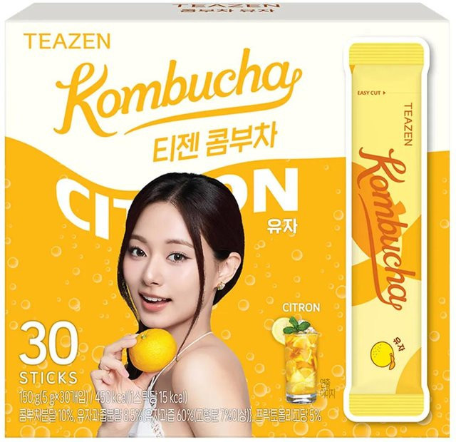 Teazen Kombucha Getränkepulver Citron Instant 30 Stück - Bild 1