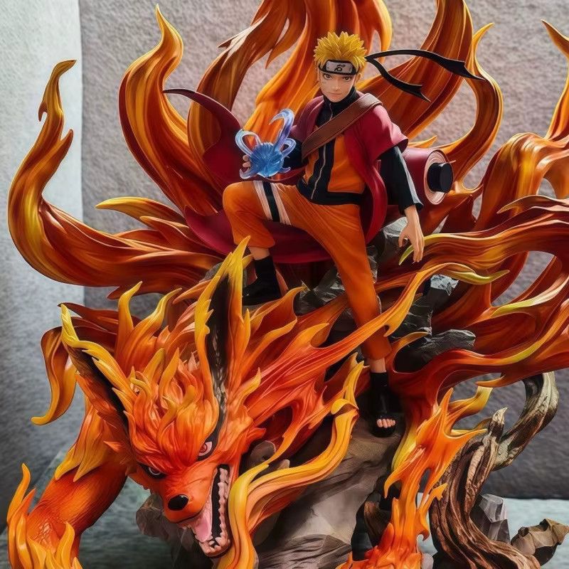 Bandai Anime Naruto Figur Uzumaki Naruto PVC Modell Statue Multicolor, Höhe: 43 cm - Bild 2