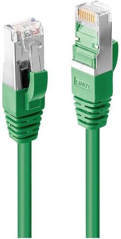 Lindy RJ45 Patchkabel CAT 6a S/FTP Ethernet LAN Grün, Länge: 1,50 m - Bild 1