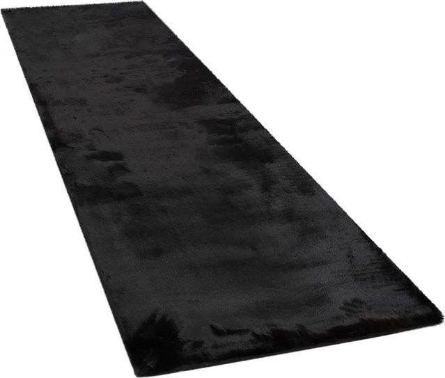 Fluffy Fellteppich schwarz B: 80 cm, L: 300 cm - Bild 1
