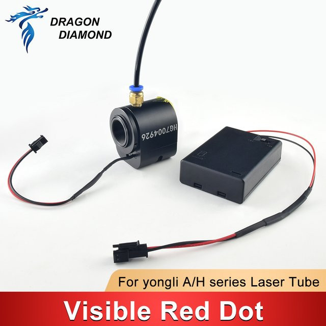 DRAGON DIAMOND Yongli H/A-Serie Red Dot Kit zur Anpassung des Lichtwegs für Yongli-Laserröhren in Rot und Schwarz - Bild 1