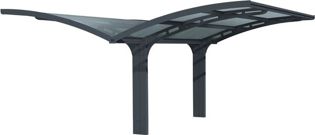 Palram Canopia Doppelcarport Arizone Double Wave in Anthrazit B/T: 495 x 578 cm - Bild 1