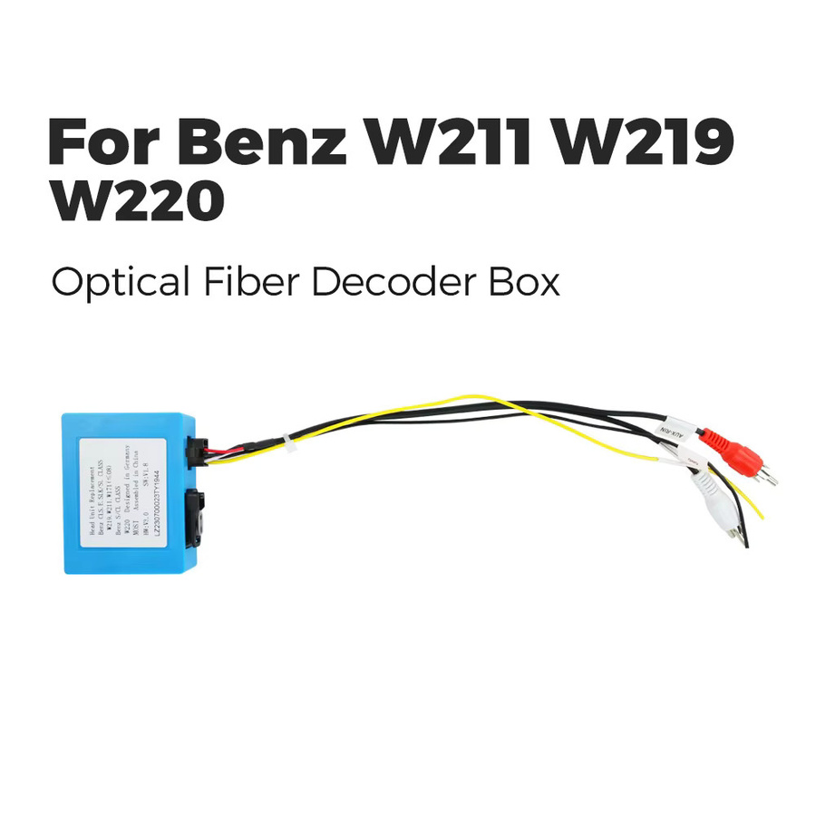 MEKEDE Auto Optische Faser Decoder Box für Mercedes Benz CLS SLK SL KLASSE W211 W219 W220 Bose Audio Verstärker Adapter in Blau - Bild 2
