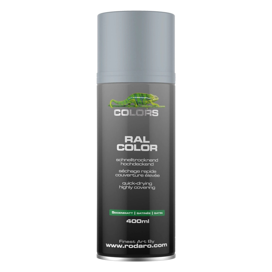 COLORS Sprühlack Silbergrau RAL7001 Seidenmatt 400ml - Bild 2