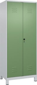 C+P Wäsche- und Kombispinde Classic PLUS mit 2 Abteilen, Resedagrün, H x B x T: 195 x 80 x 50 cm - Bild 1