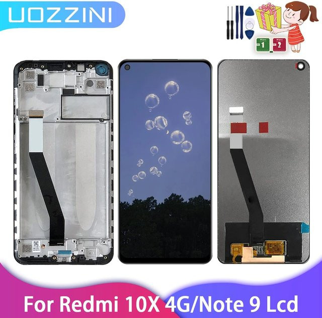 Xiaomi Redmi Note 9 Ersatz LCD Display in Schwarz mit 6.53 Zoll für Redmi 10x 4G m2003j15sg m2003j15ss - Bild 1