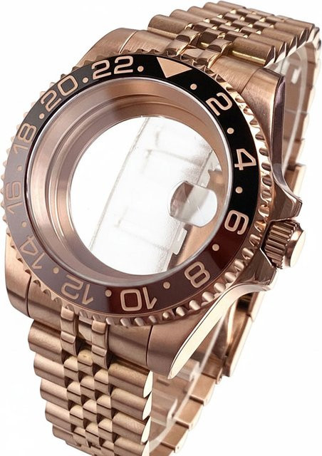 tandorio Uhrengehäuse Edelstahl, Roségold, 40 mm, Herren - Bild 1