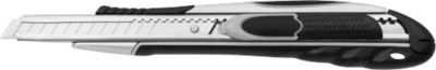 Westcott Duo Safety Sicherheitsmesser mit Metallgehäuse und Softgrip-Griff in Grau/Schwarz, Klingenbreite: 18 mm - Bild 1