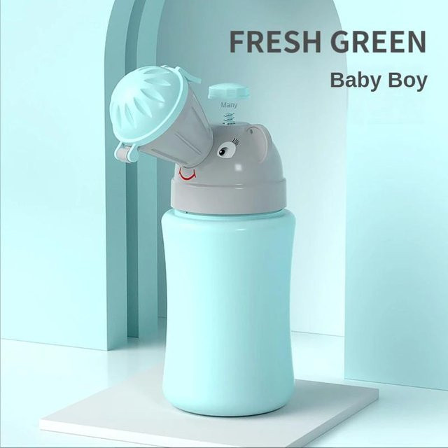 DHDH Tragbares Baby-Hygiene-Urinal für Jungen und Mädchen, auslaufsicheres faltbares Töpfchen für die Reise und das Auto, Blau - Bild 1