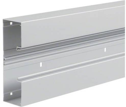 Hager Brüstungskanal Unterteil BRA652101ELN aus Aluminium in Silber, B: 21,0 cm, L: 200 cm - Bild 1