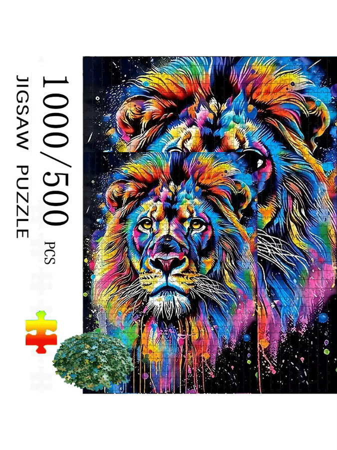 AZNM Löwenpuzzle, Puzzle, 1000/500 Teile - Bild 7