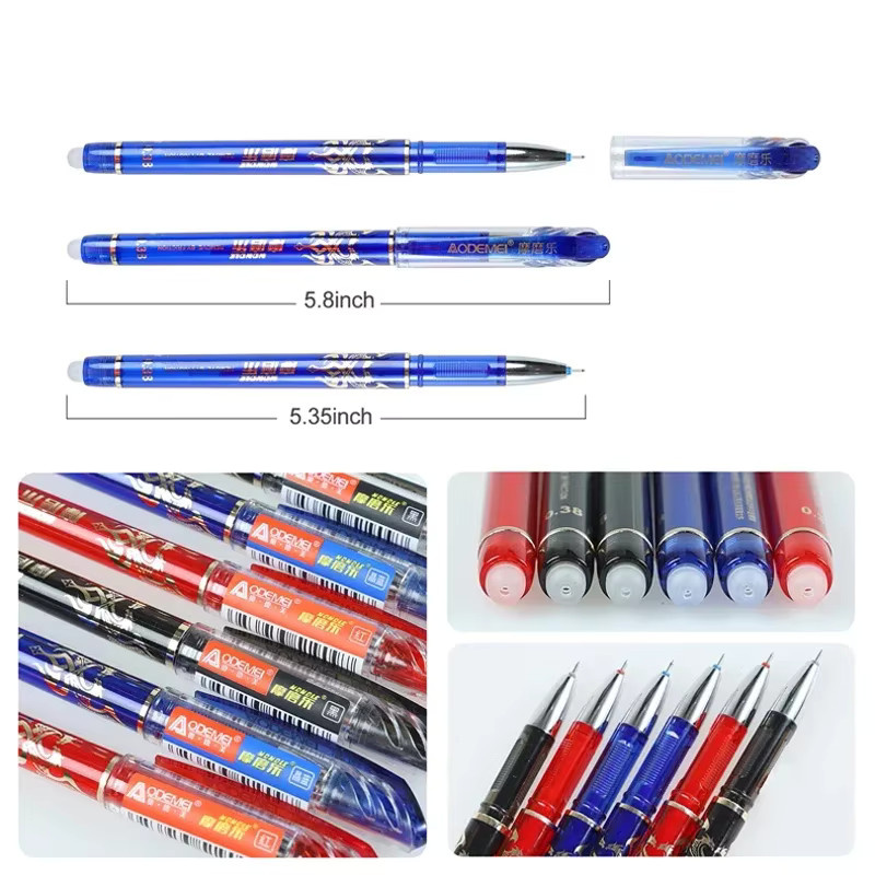 52er Set löschbare Gel-Stift-Refills mit 0,5 mm Spitze in Blau und Schwarz - Bild 2
