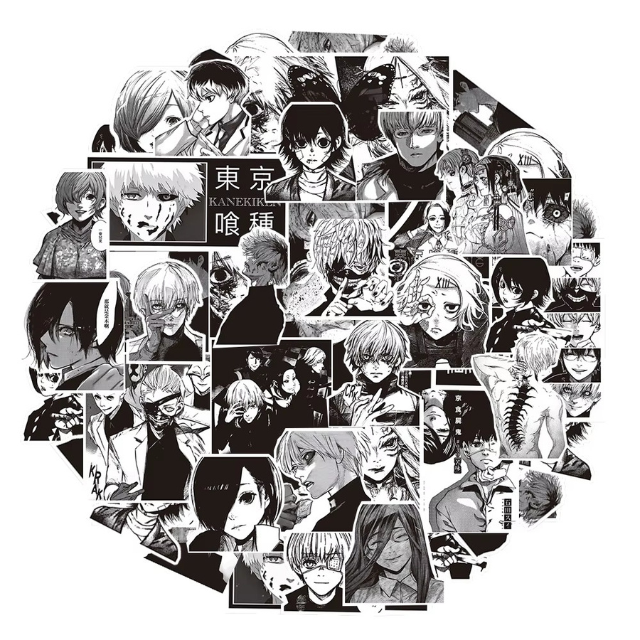 Bandai Tokyo Ghoul Aufkleber, Schwarz Weiß, Set / Bundle - Bild 2
