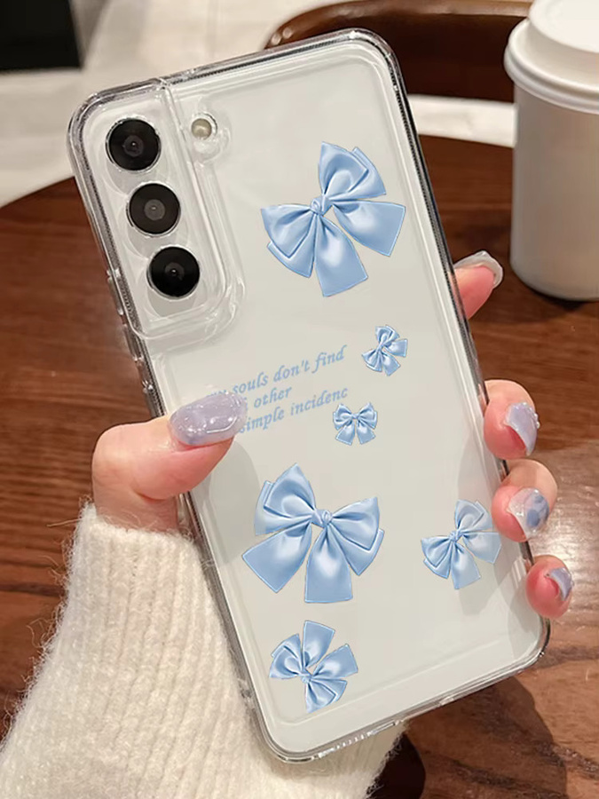 Samsung Schutzhülle mit Schleifenmuster für Galaxy S26 S25 S24 S23 S22 Ultra Plus FE und A-Serie in Transparent - Bild 4