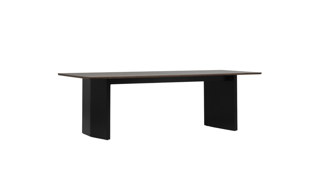 Normann Copenhagen Panel Tisch aus Massivholz und Stahl in Braun, rechteckig und minimalistisch - Bild 2