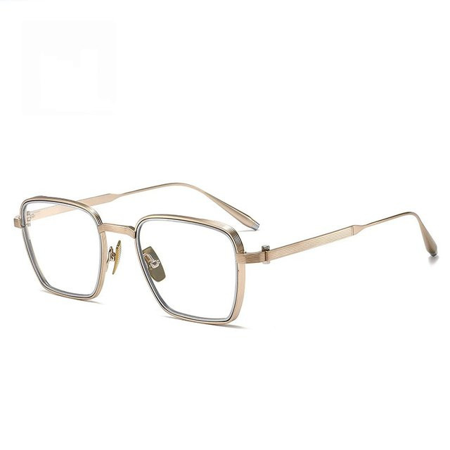 Belight AKS-529 Korrektionsbrille, Vollrand, Square, Metall, Gold, Unisex - Bild 1