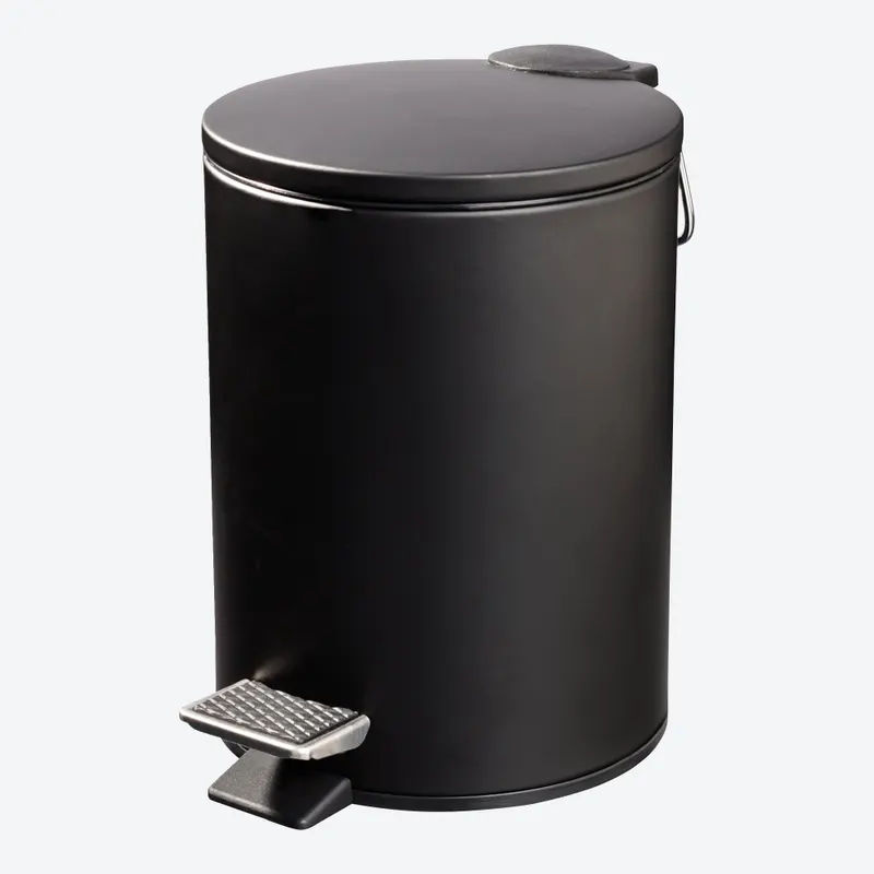 NKD Badabfalleimer mit Soft-Close-Deckel in Schwarz, ca. 3 l - Bild 2