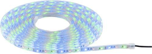 Paulmann Solar-Lichtschlauch RGB Neon Flex in Schwarz und Weiß mit Dämmerungssensor, Fernbedienung und Timer, 3.8W - Bild 1