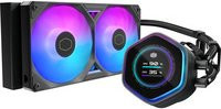 Cooler Master MasterLiquid 240 Atmos II LCD ARGB AIO Wasserkühlung in Schwarz und Multicolour - Bild 1
