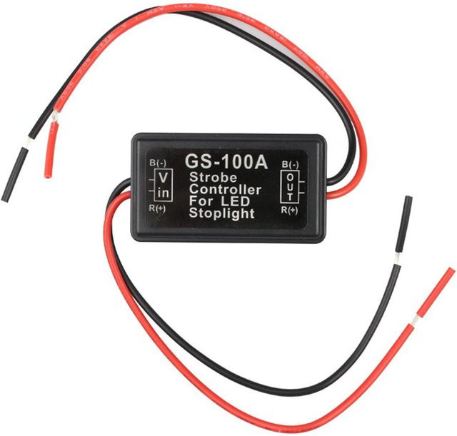 Ledom GS-100A Universal-Blitz-Controller für Auto-LED-Bremslicht und Signallicht, Schwarz, 12-24V - Bild 1