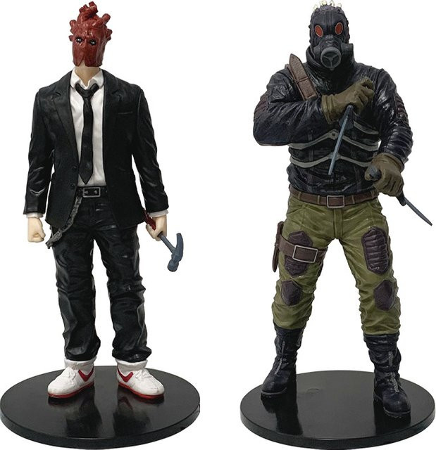 Bandai Dorohedoro Cayman & Herz-Eidechsenkopf-Gasmasken-Szenenfigur, 20cm - Bild 1