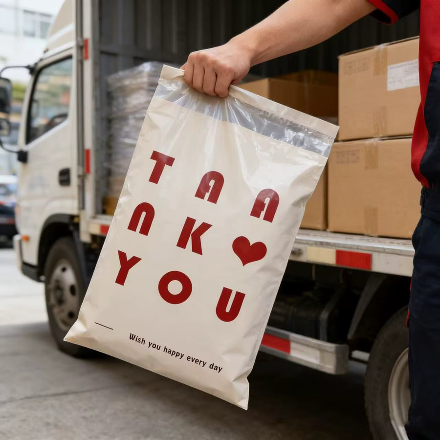 20 Stück INPLUSTOP Versandtaschen aus Kraftpapier in Beige, selbstklebende Express-Verpackungstaschen für Kleidung und Spielzeug - Bild 2