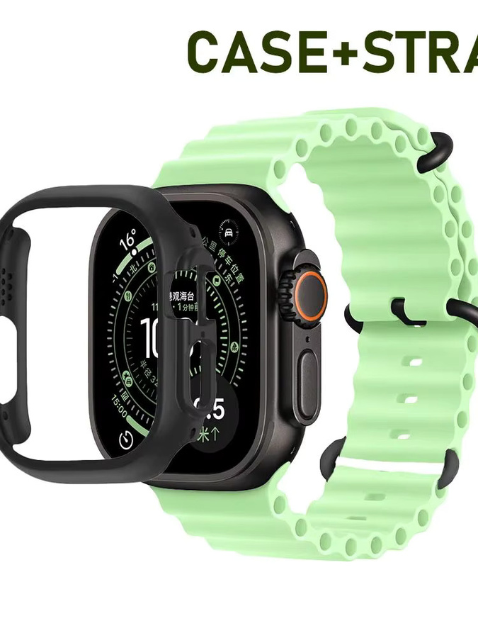 RMUTANE Uhrenzubehör Gehäuse und Armband, Hart-PC, Apple Watch Ultra 3 49 mm - Bild 2