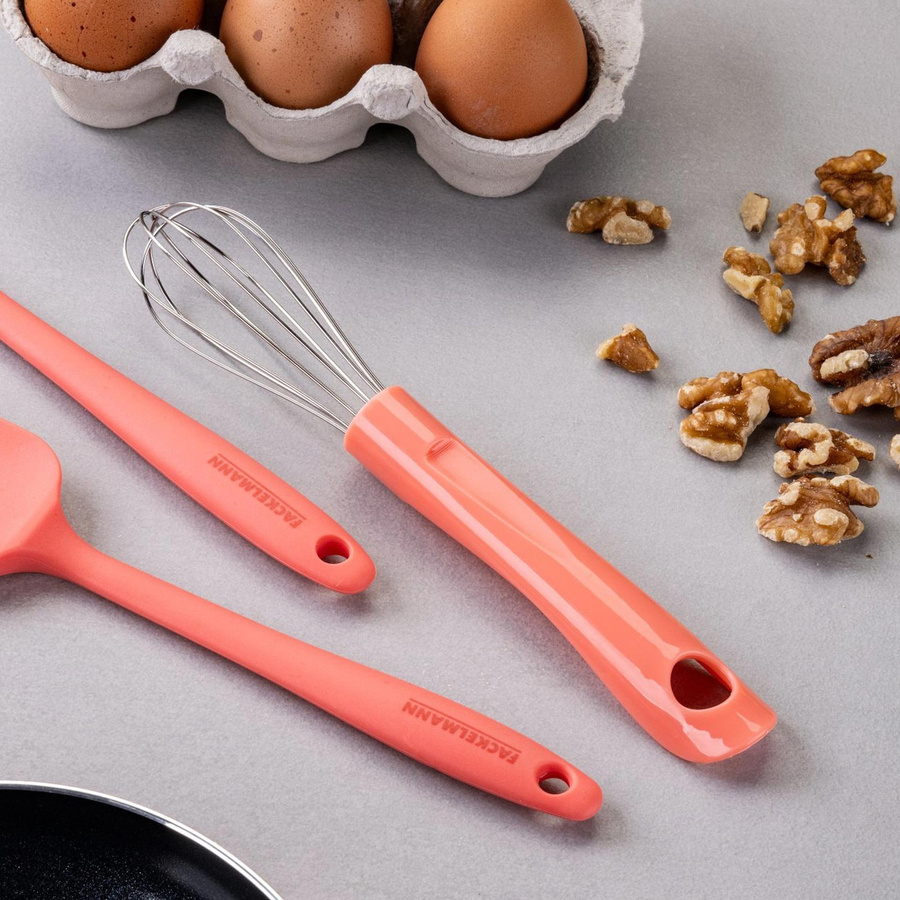 Fackelmann Mini Cooking Schneebesen aus Edelstahl und Kunststoff, rosa - Bild 2