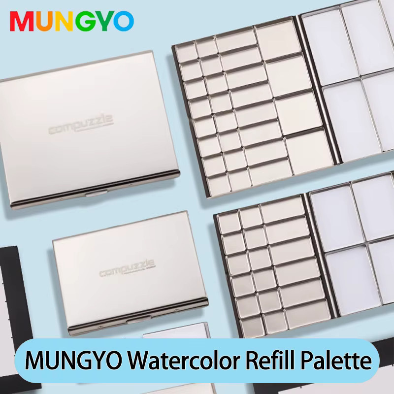 Mungyo Aquarellpalette aus Metall mit abnehmbarem Farbaufbewahrungskoffer und aufsteckbarem Design für Profis - Bild 2