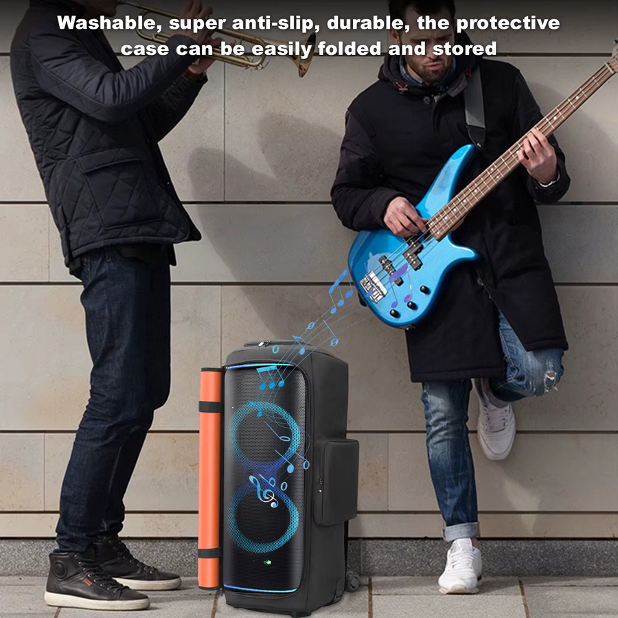Schutzhülle für JBL Partybox 720 mit Mikrofontasche, schwarze Aufbewahrungstasche für unterwegs - Bild 3