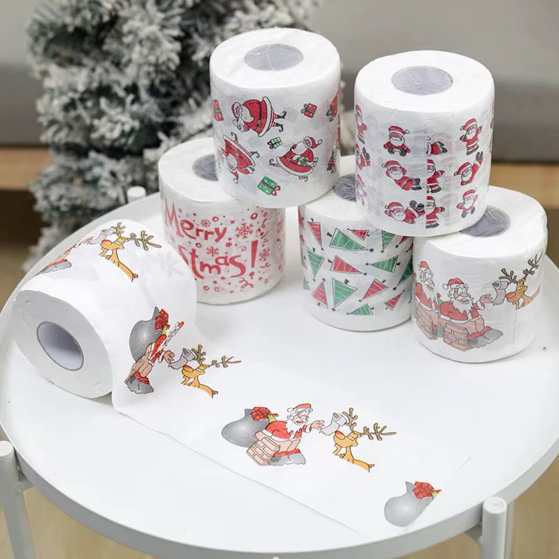 Weihnachtliche Servietten für Silvester und Weihnachten in Weiß - Bild 2