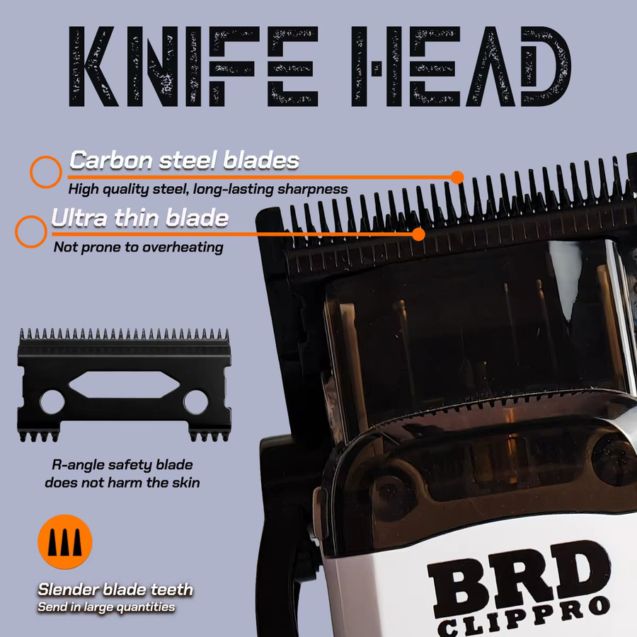 BRDCLIP Haarschneidemaschine für Herren, weiß - Bild 2