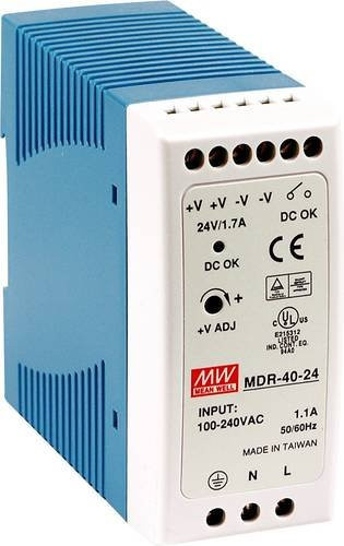 Mean Well MW MDR-40-5 Hutschienen-Netzteil DIN-Rail 5 V/DC 6A 30W - Bild 1