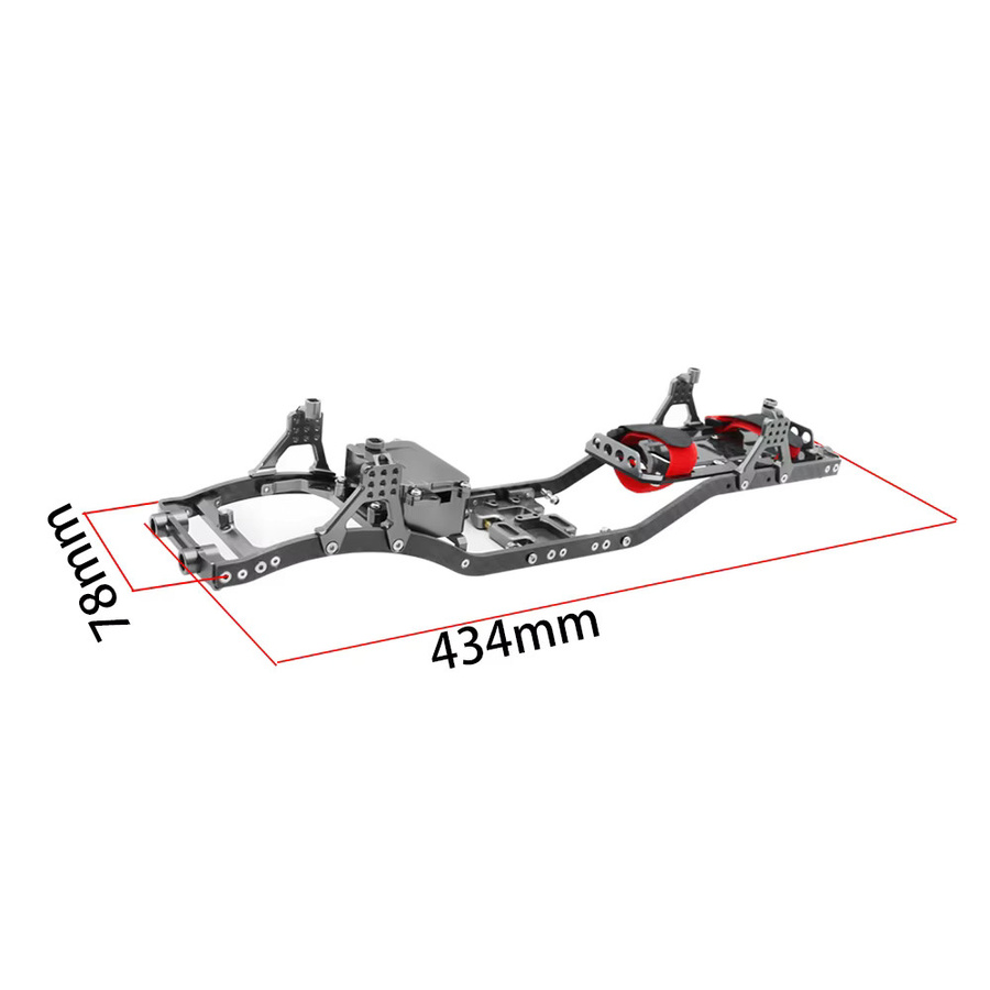Axial RC Crawler Chassis Rahmen Kit, 1:10, Metall, Zubehör - Bild 2