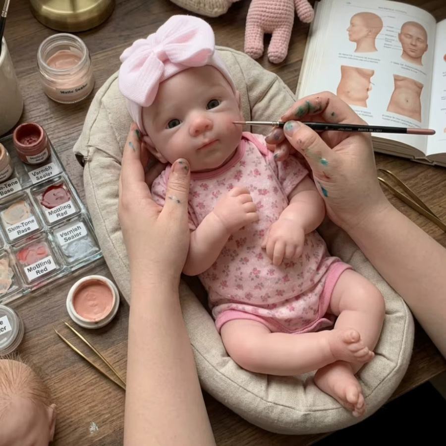 OtardDolls Bettie Silikon-Babypuppe, 18 Zoll, Silikon, Rosa - Bild 5