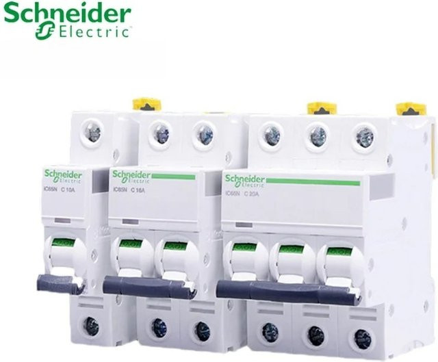 Schneider Electric Acti9 IC65N Miniatur-Leistungsschalter Typ C in Weiß - Bild 1